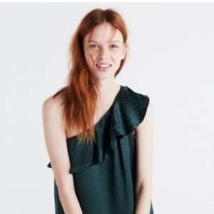 Madewell Silk One-Shoulder Dress
